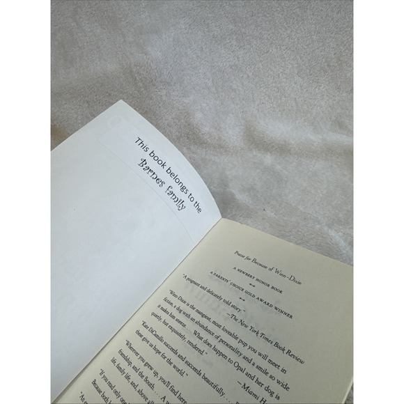 Because of Winn Dixie By Kate DiCamillo Childrens Middle‎ Grade Paperback Book - Picture 7 of 9